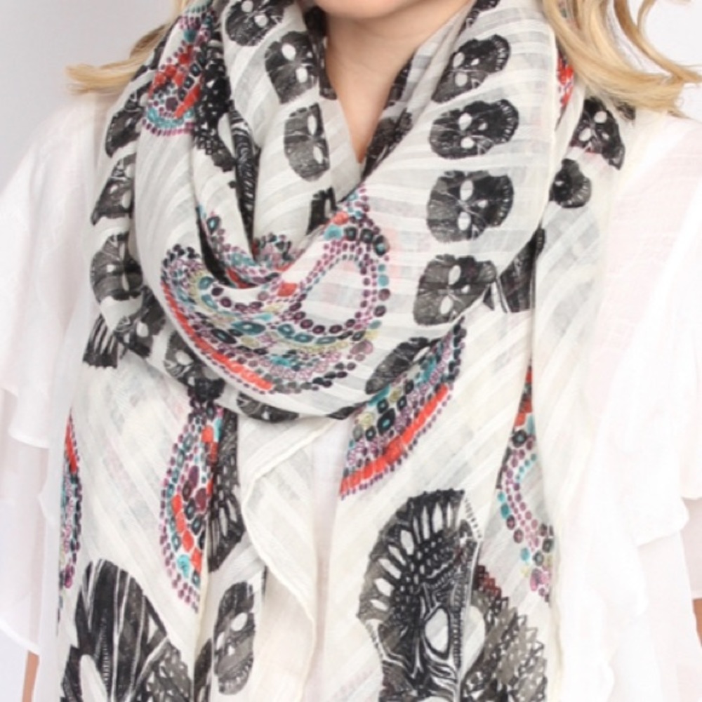 Sugar Skull Scarf - Picture 3 of 6